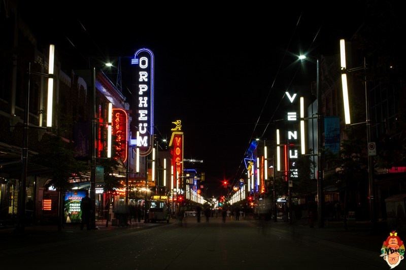 7 concert venues in Vancouver. Granville Street has some great venues.