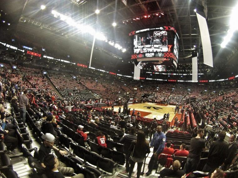Basketball game in Canada